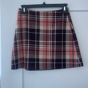 Aritzia Wilfred plaid skirt